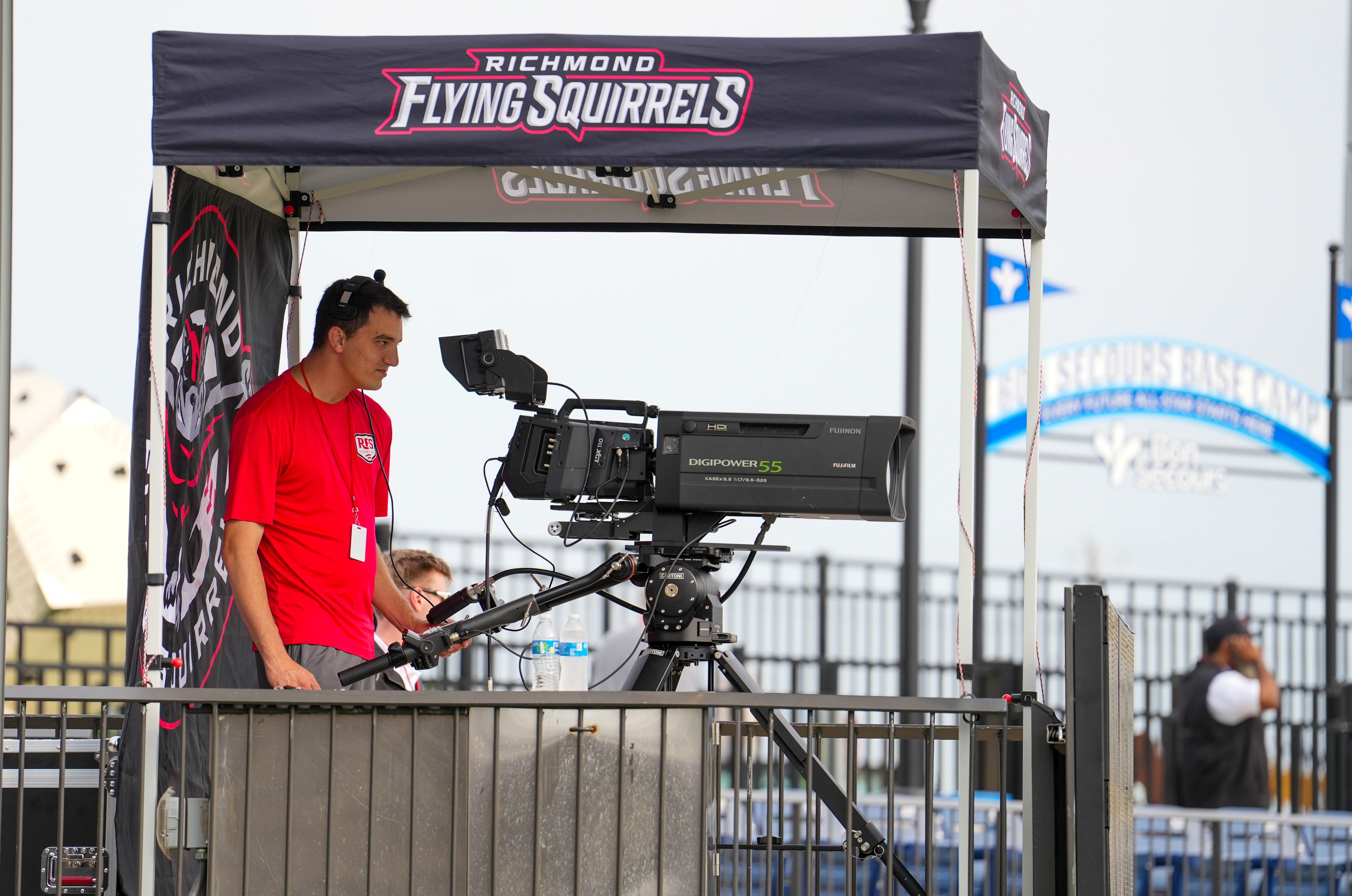 The new cameras capturing the game for the Richmond Flying Squirrels.