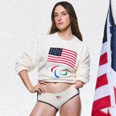 Dani Aravich in the Skims x Team USA collab for the winter games 2026