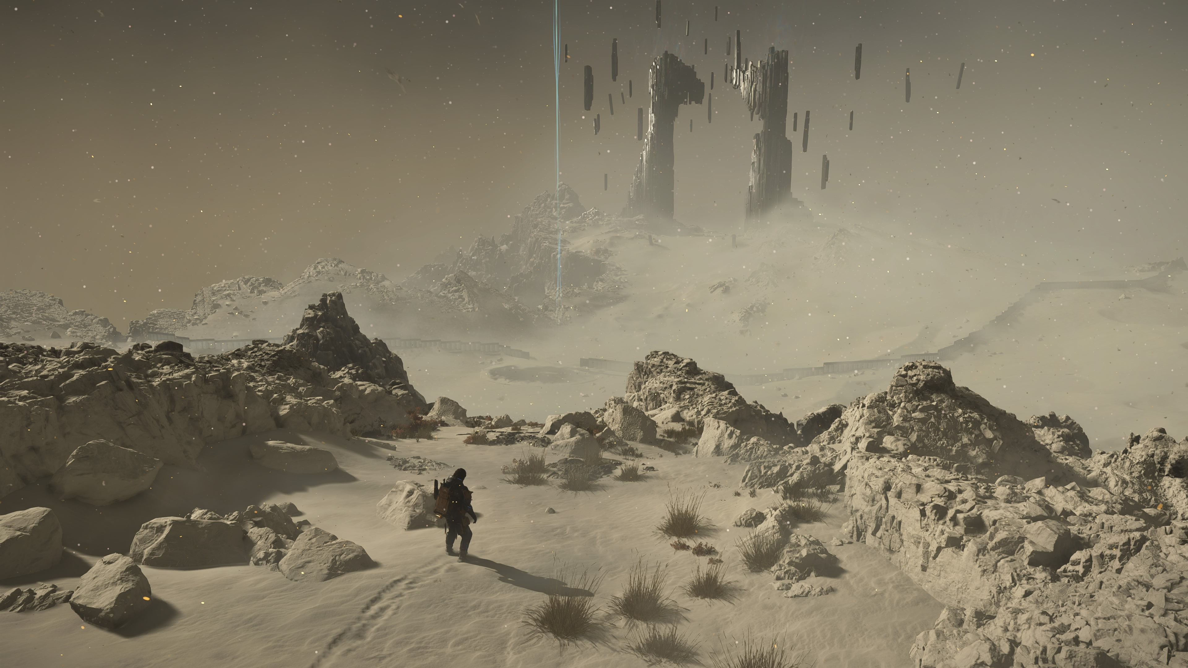 A screenshot from the game Death Stranding 2: On the Beach