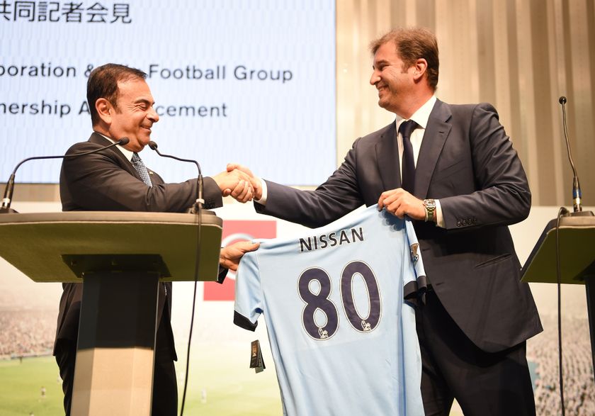 Former Manchester City CEO Ferran Soriano agrees a lucrative sponsorship deal with Nissan, 2014