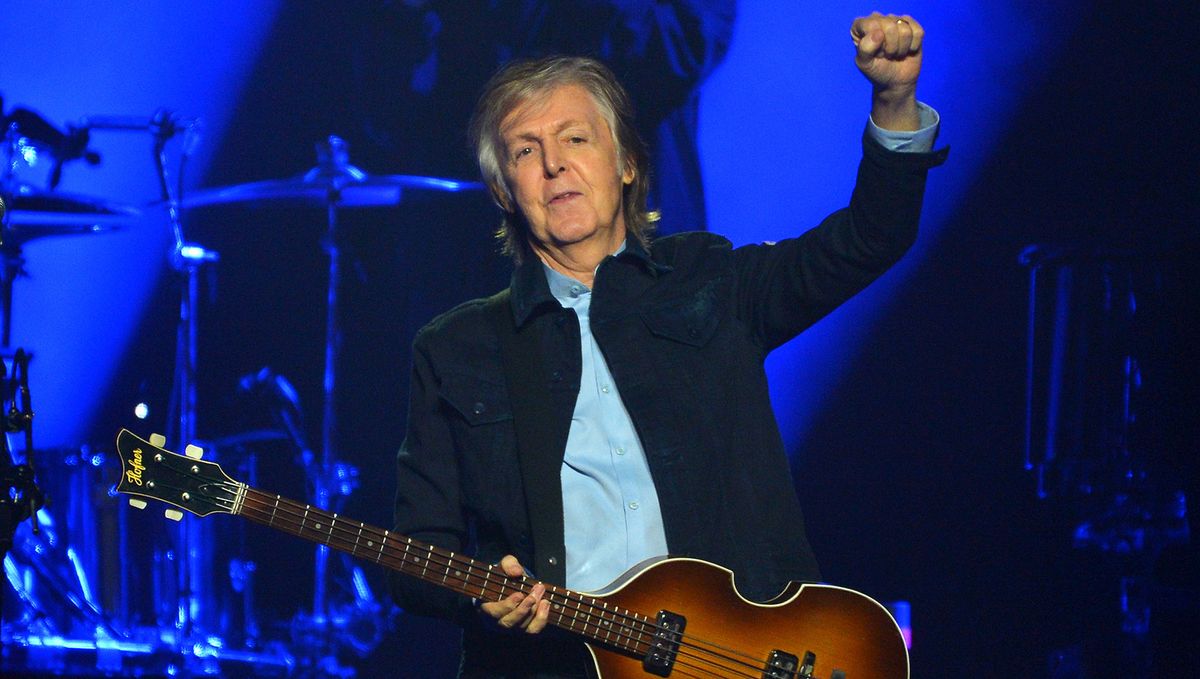 Sir Paul McCartney performs live on stage at the O2 Arena during his &#039;Freshen Up&#039; tour, on December 16, 2018 in London, England. 