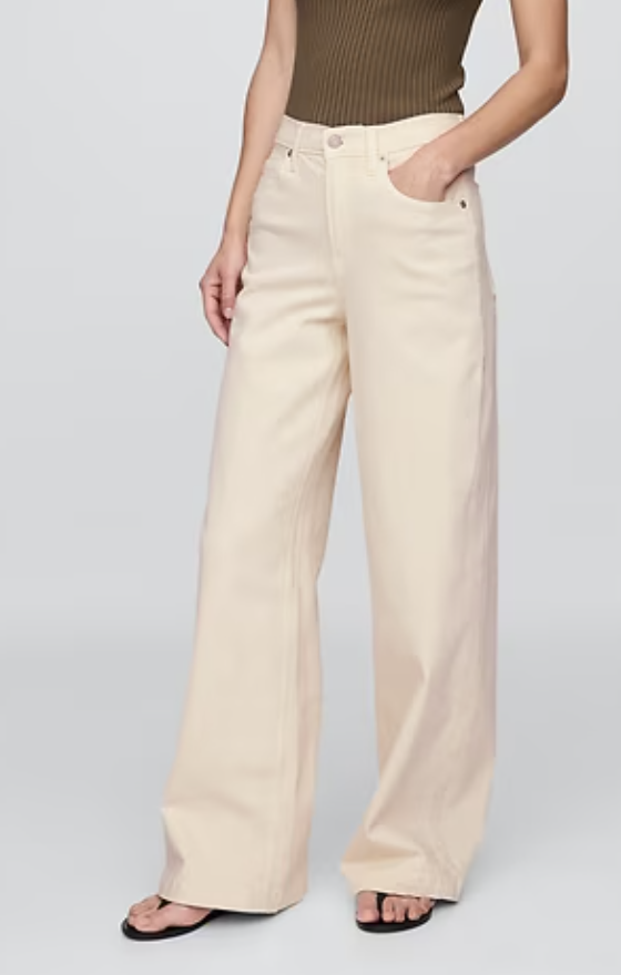 Gap, High Rise Stride Wide-Leg Jeans