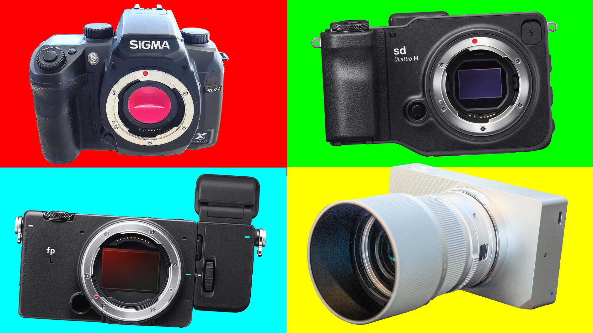 Sigma camera designs over the years