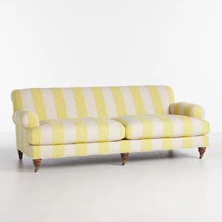 Yellow stripe couch
