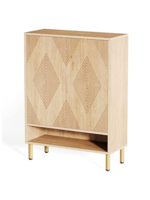 Bohemian Shoe Cabinet With 2 Doors