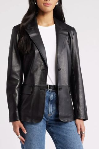 Leather Blazer