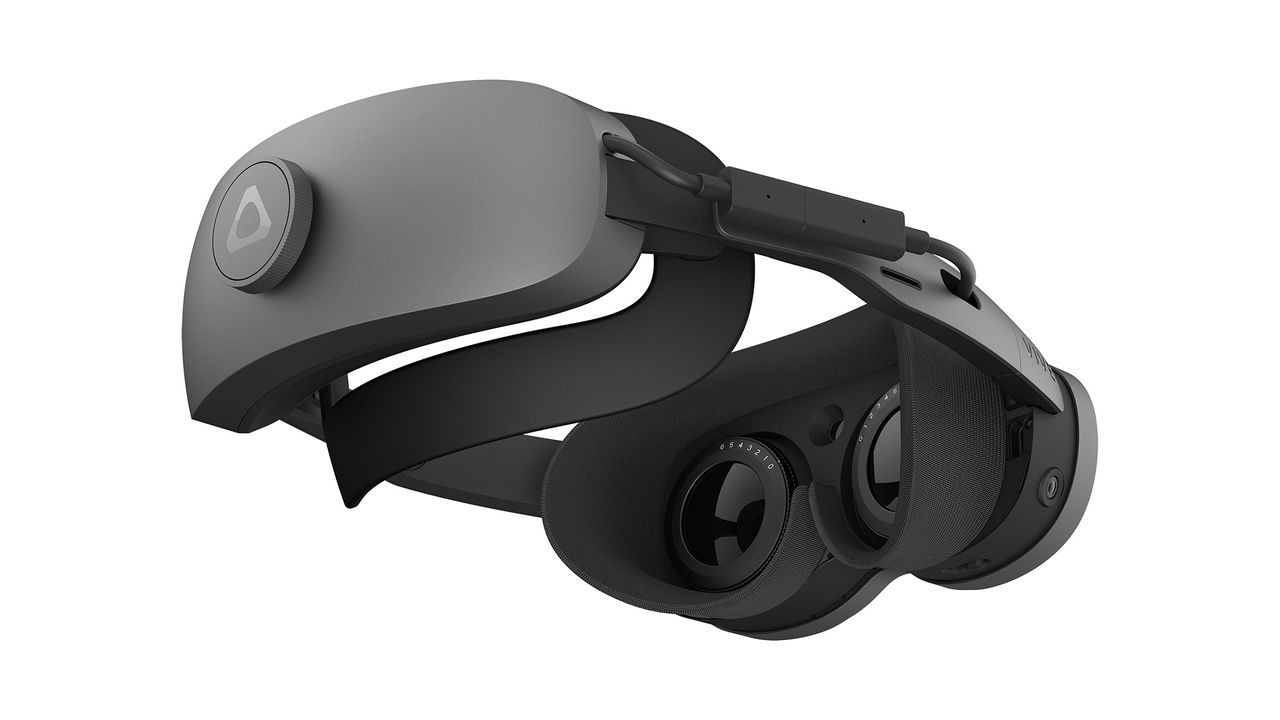 HTC Vive XR Elite product render with full headset kit