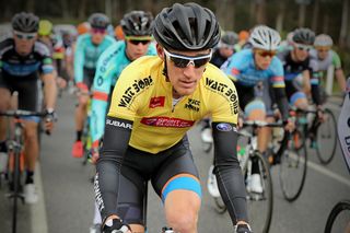 Avanti IsoWhey Sport's Anthony Giacoppo in the yellow jersey.