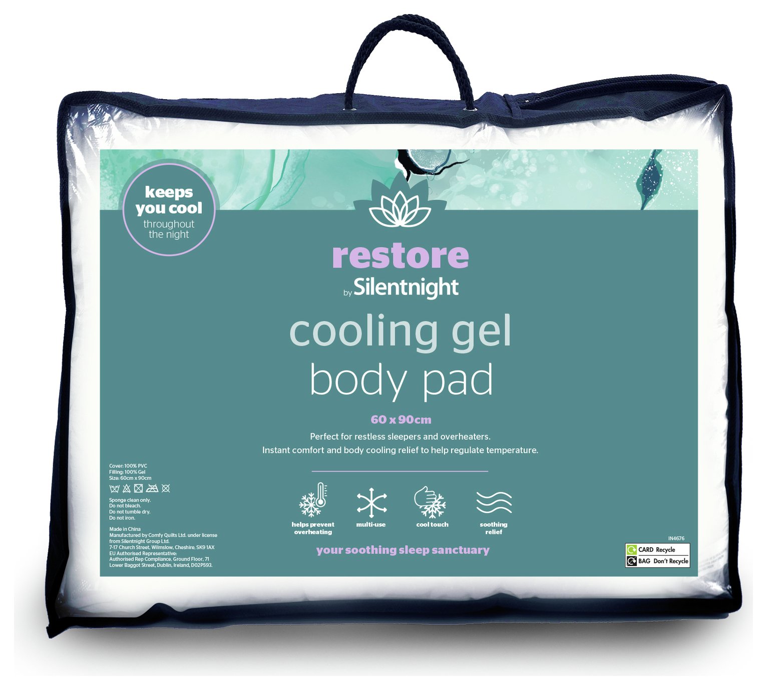 Silentnight Restore Body Cooling Gel Mattress Pad