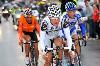 Heinrich Haussler piles on the pressure on the road to Colmar, 2009 Tour de France.