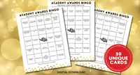 Academy Awards Oscars Bingo&nbsp;available on Etsy for $5