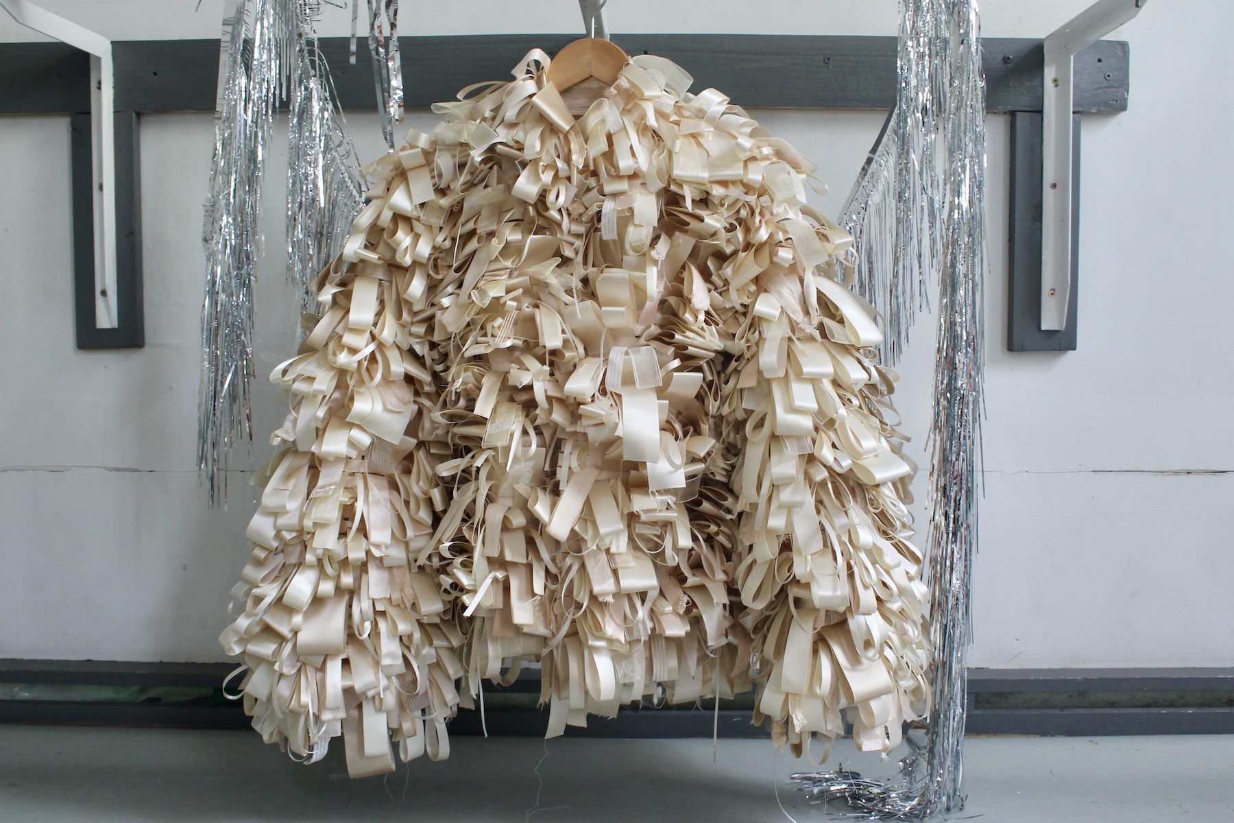 A ribbon jacket by Clara Maria Kreisberg at Copenhagen Fashion Week