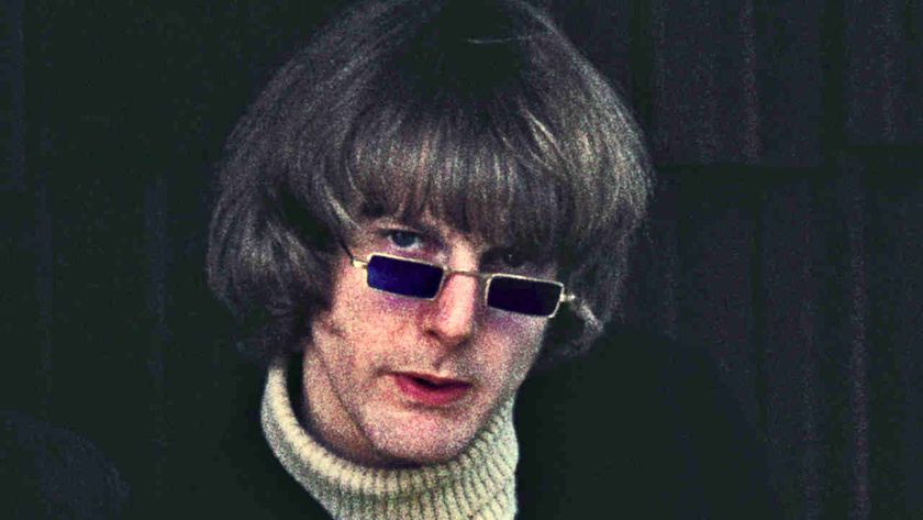 The Byrds’ Roger McGuinn posing for a photograph in the late 1960s
