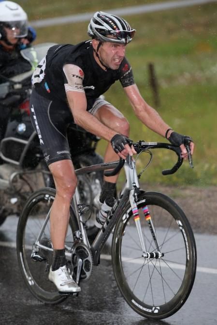 Another aggressive ride by Jens Voigt (Trek)