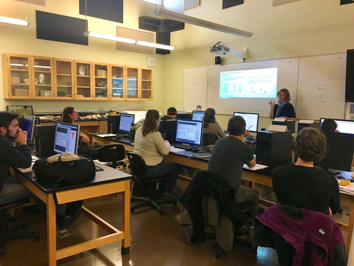 NASA research scientist Cindy Schmidt teaches a remote sensing workshop held with the Samish Indian Nation in what&#039;s often called Washington.