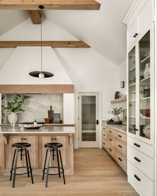a modern timber kitchen design