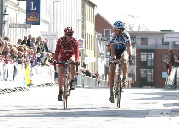 Palmans-Cras and AC Sparta Praha rider passing the finished line at the closing rounds in Herning