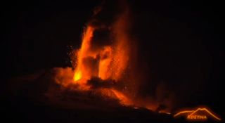 Mount Etna erupts on video Feb. 19, 2013.