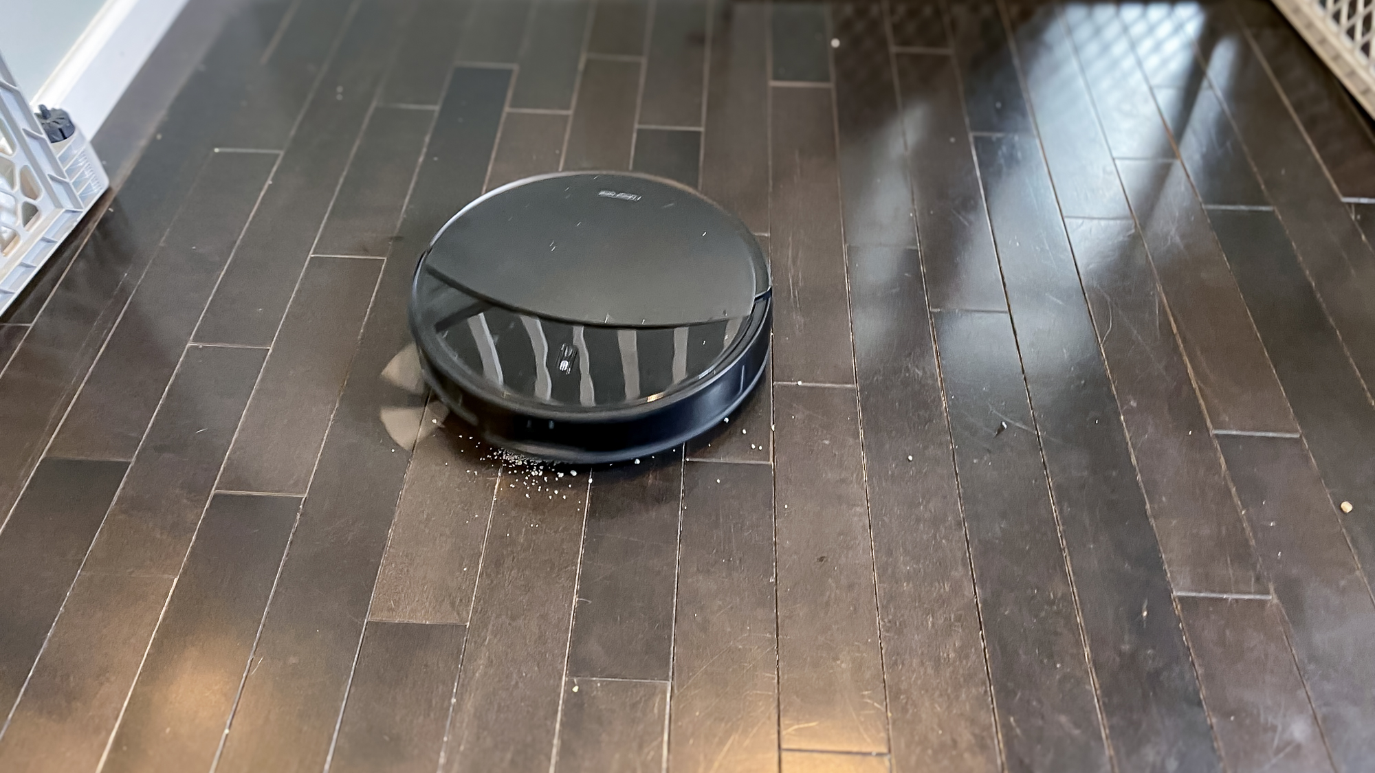 Roborock Saros 20 robot vacuum in an apartment