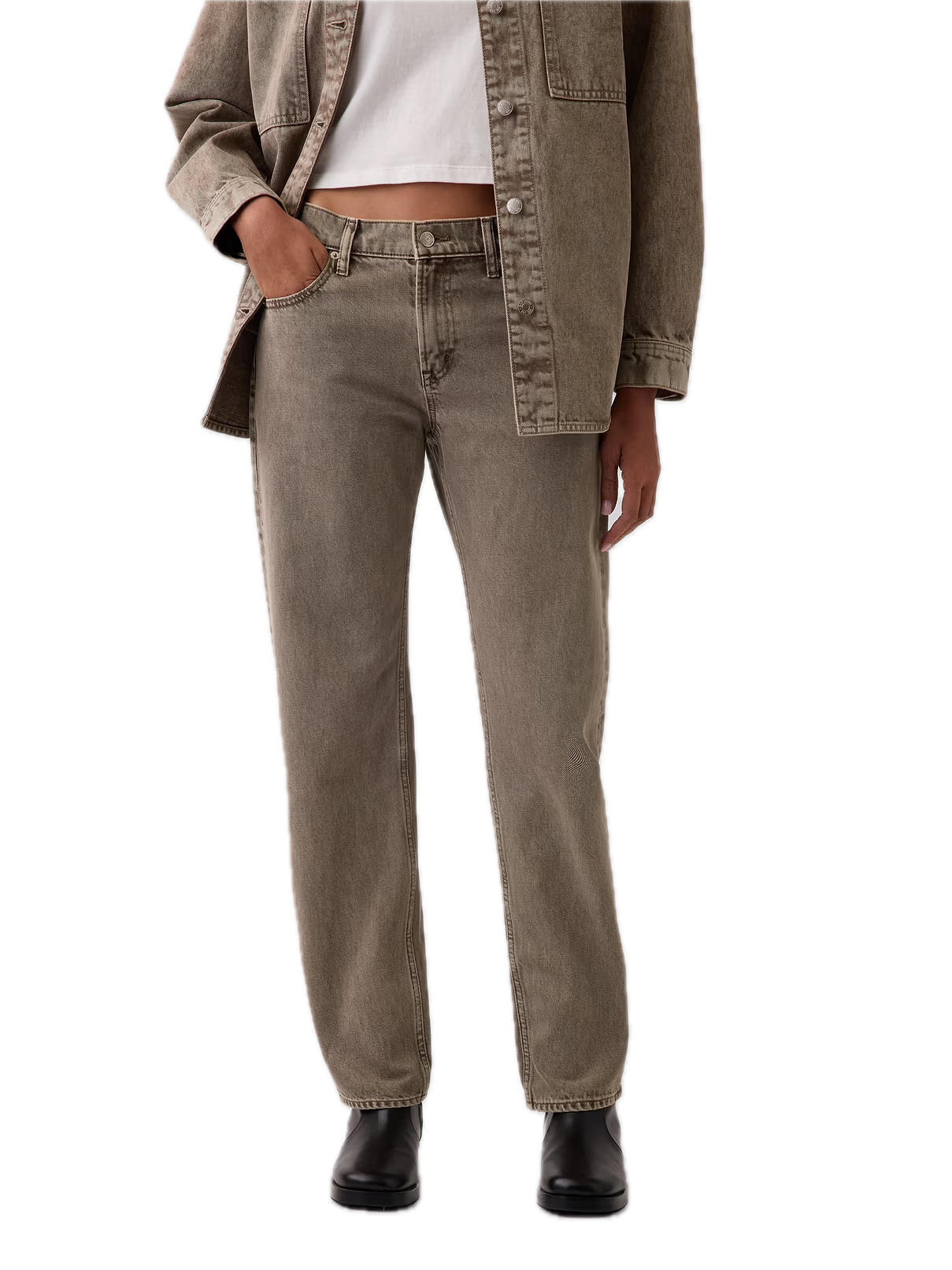 Gap, Mid Rise Straight Taper Jeans