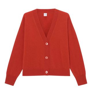 John Lewis Orange Cashmere Cardigan