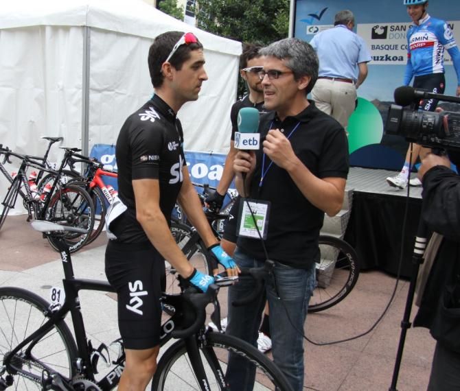 Mikel Nieve interviewed before the start