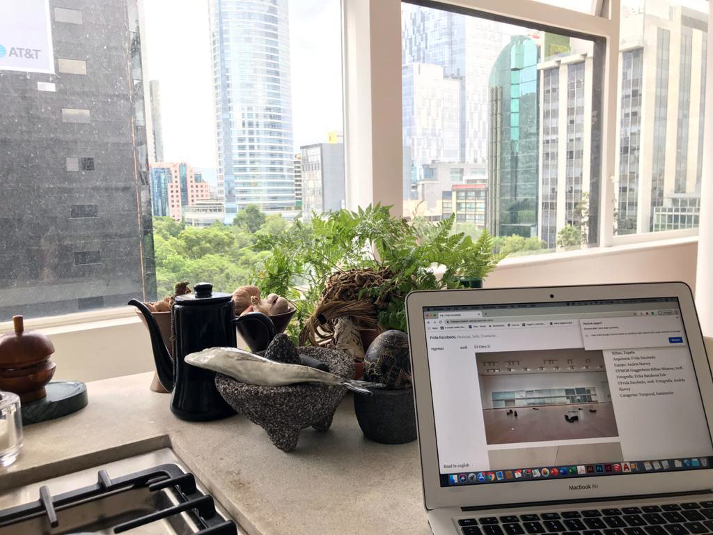 Frida Escobedo’s kitchen-cum-home office