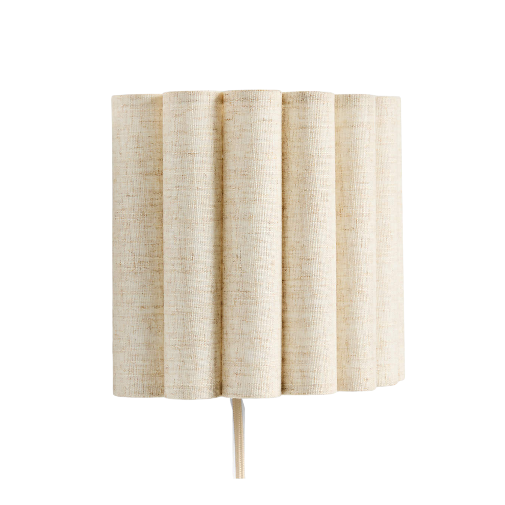 a fabric wall sconce