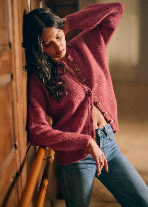 Othello Cardigan - Copper - Baby Alpaca - Sézane