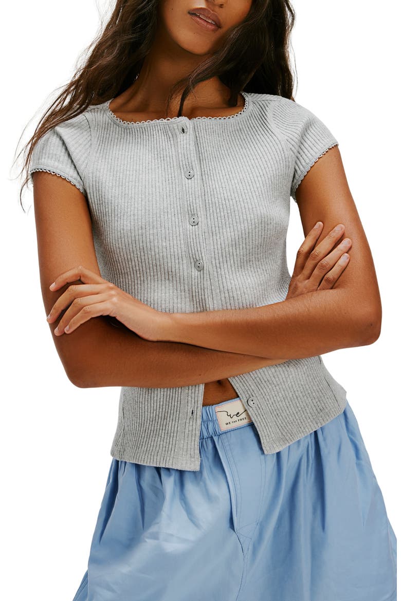 Most Wanted Short Sleeve Cotton Blend Cardigan