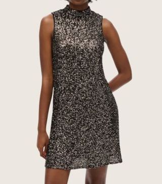 Image of brown sequin dress