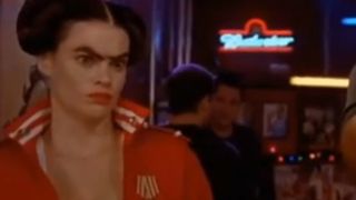 Missi Pyle looking angry in Dodgeball: A True Underdog Story