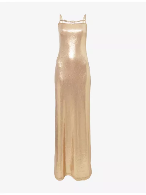 Regular-Fit Sleeveless Stretch-Woven Maxi Dress