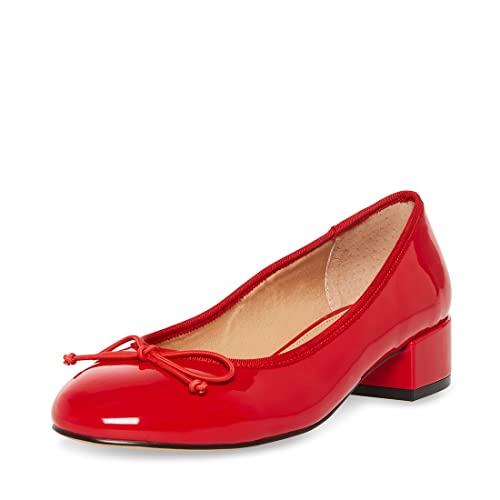 Ms. Steve Madden Treasure Pump, Red Patent, 8.5