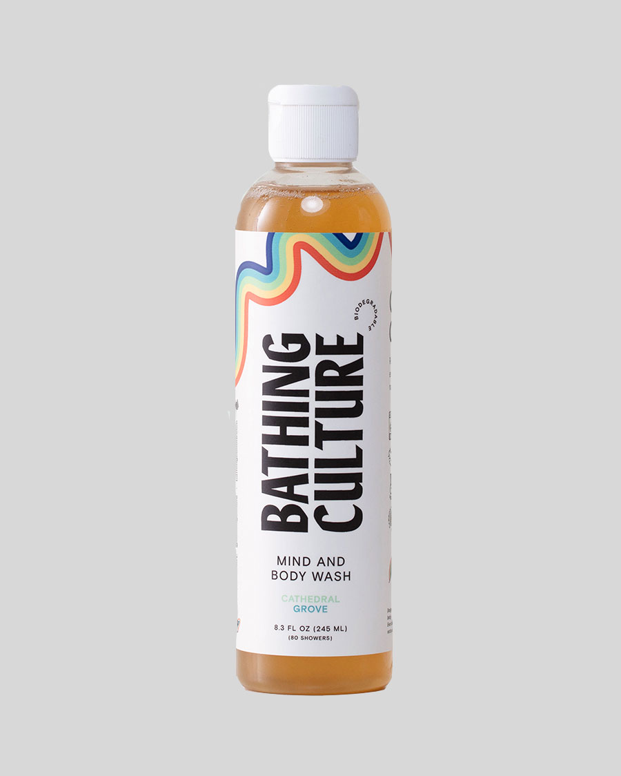 bottle of Bathing Culture body wash