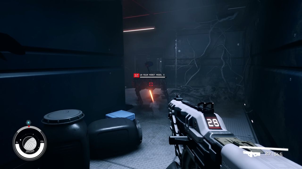 Promotional screenshot of a Starfield rifle