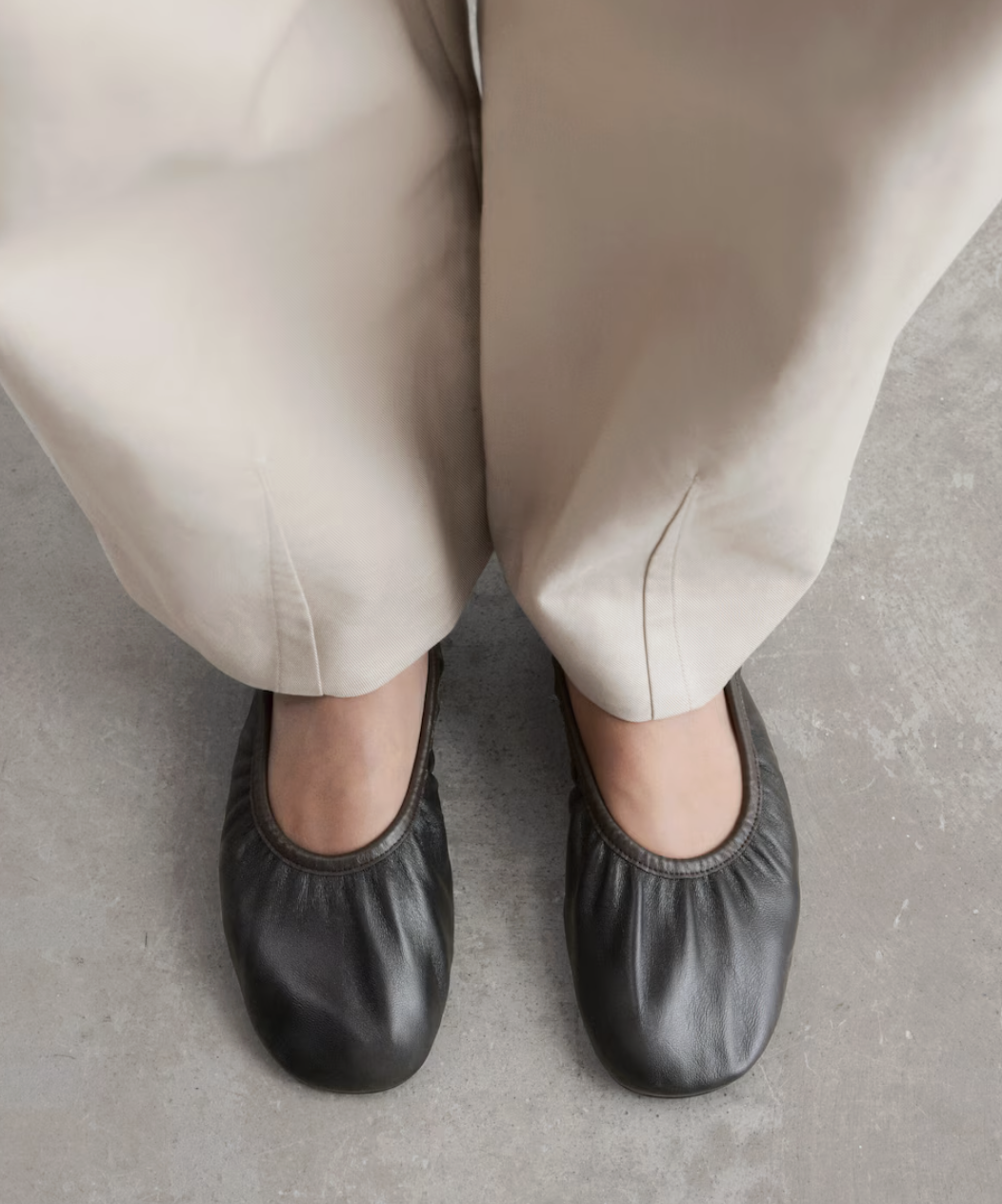 Leather Ballet Flats