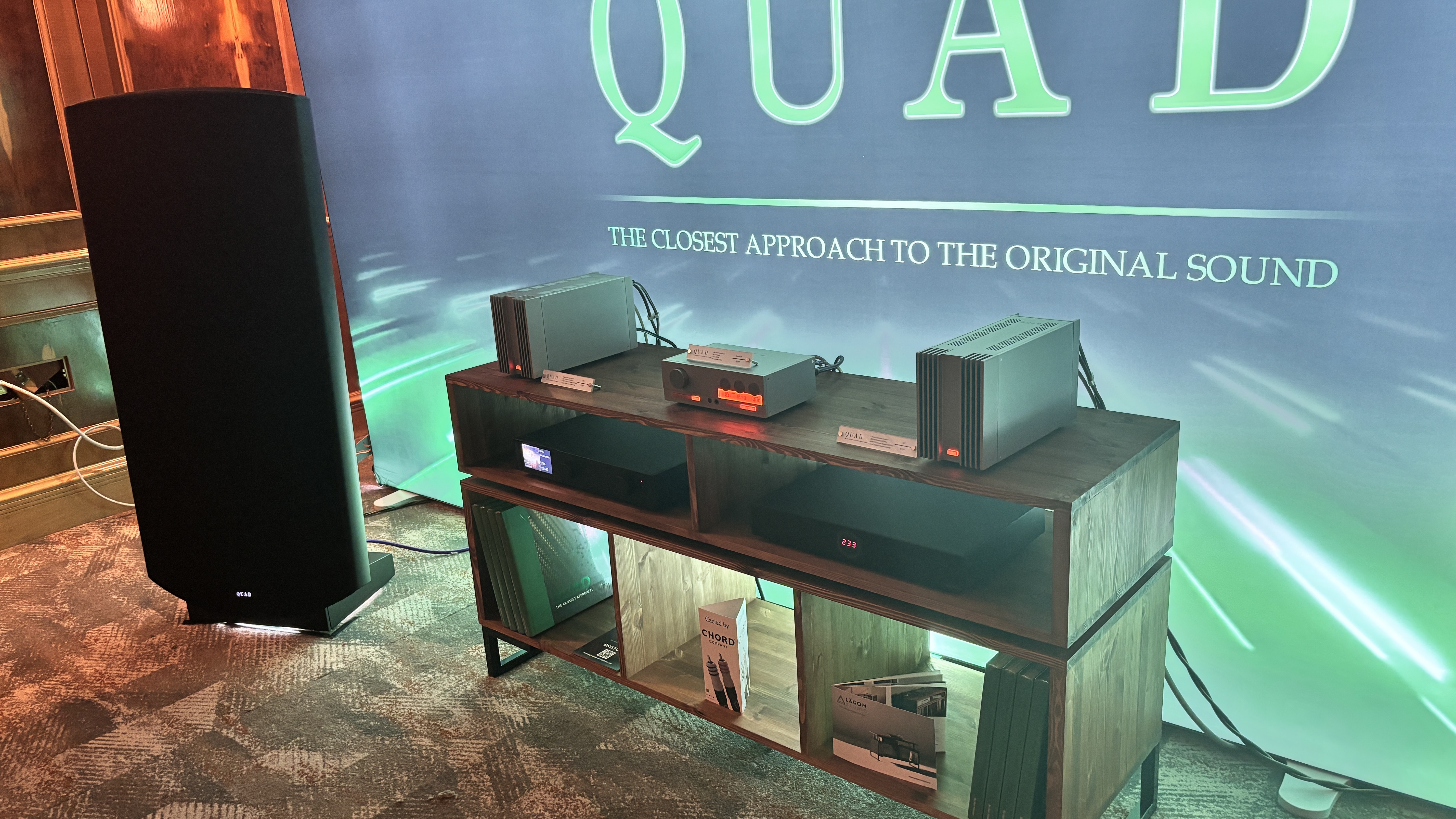 Quad ESL-2912X electrostatic speakers with Quad 33 303 electronics