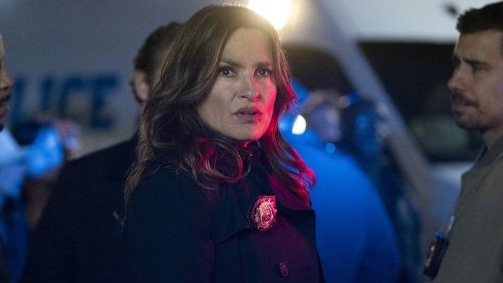 Mariska Hargitay as Olivia in all black in Law &amp; Order: SVU season 25 episode 13