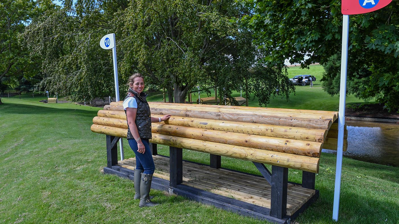 Burghley Horse Trials cross-country course: fence 10a
