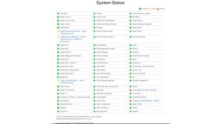 Apple System Status as of 1153AM ET