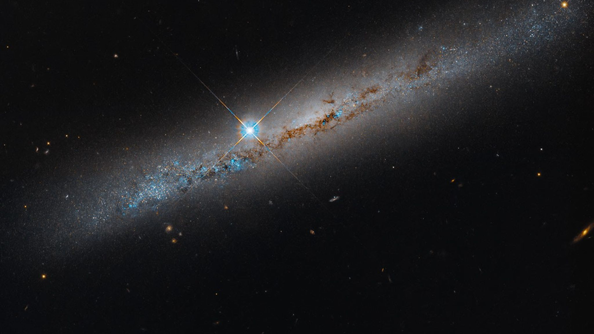 The view from the edge of a sparkling spiral galaxy photo of the day for Oct. 20, 2026