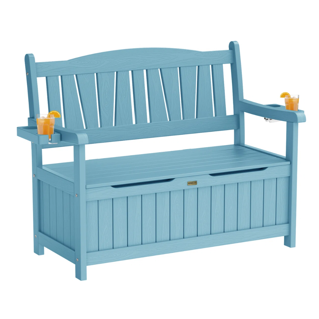 Heracles Storage Bench Deck Box for Patio Furniture, Front Porch Decor and Outdoor Seating &amp;ndash; Perfect to Store Garden Tools | Wayfair