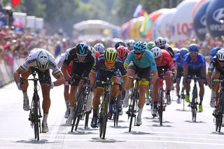 Peter Sagan beat Caleb Ewan on stage 1 of the Tour de Pologne.