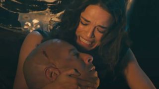 Vin Diesel and Michelle Rodriguez in Furious 7