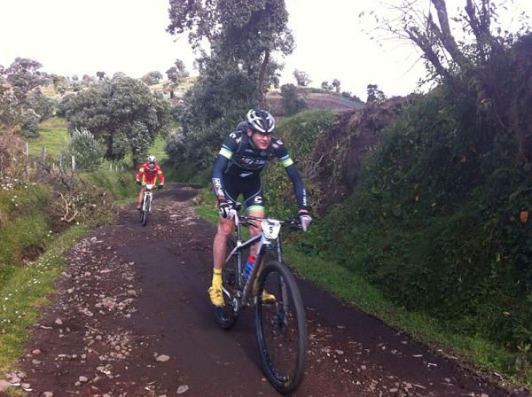 Alex Grant chases not far behind as he fights for second overall