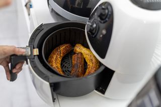 bananas cooked in an air fryer