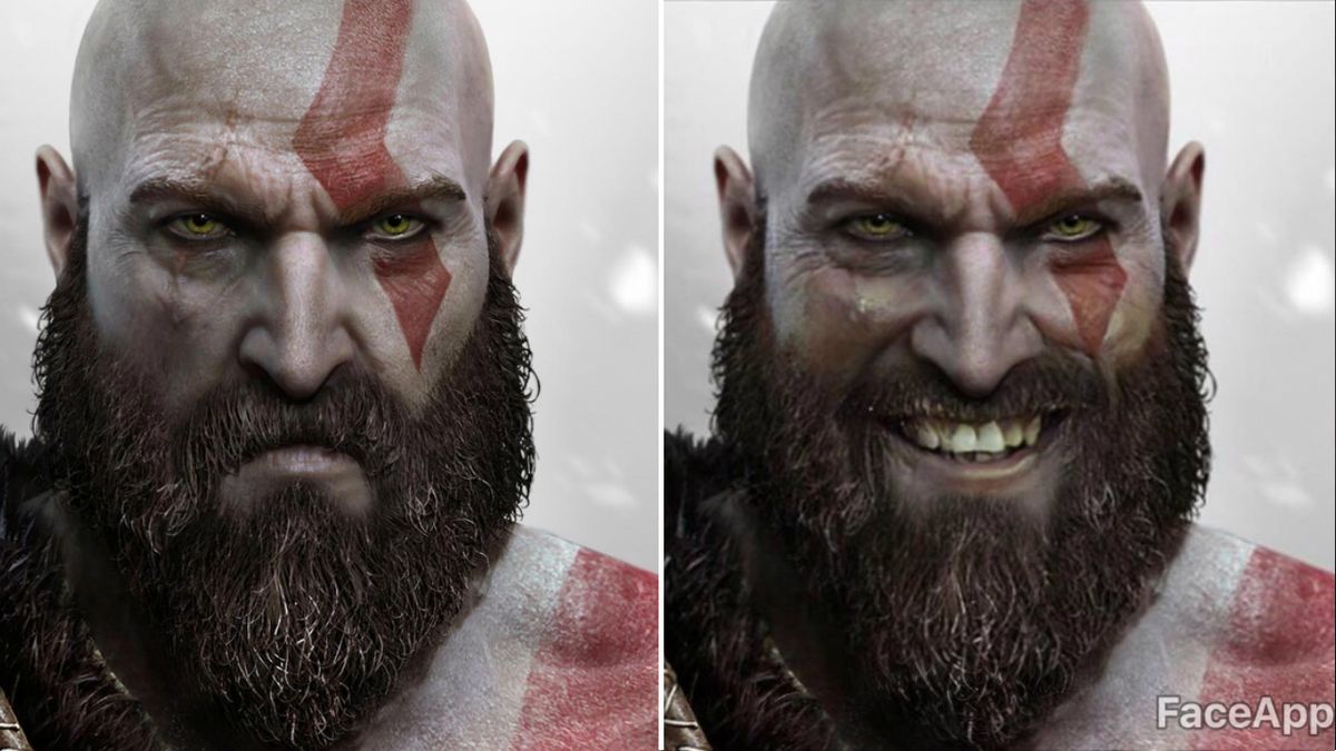 We used FaceApp to cheer up gaming's greatest grumps ...