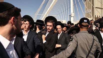 Orthodox Jewish protest against conscription