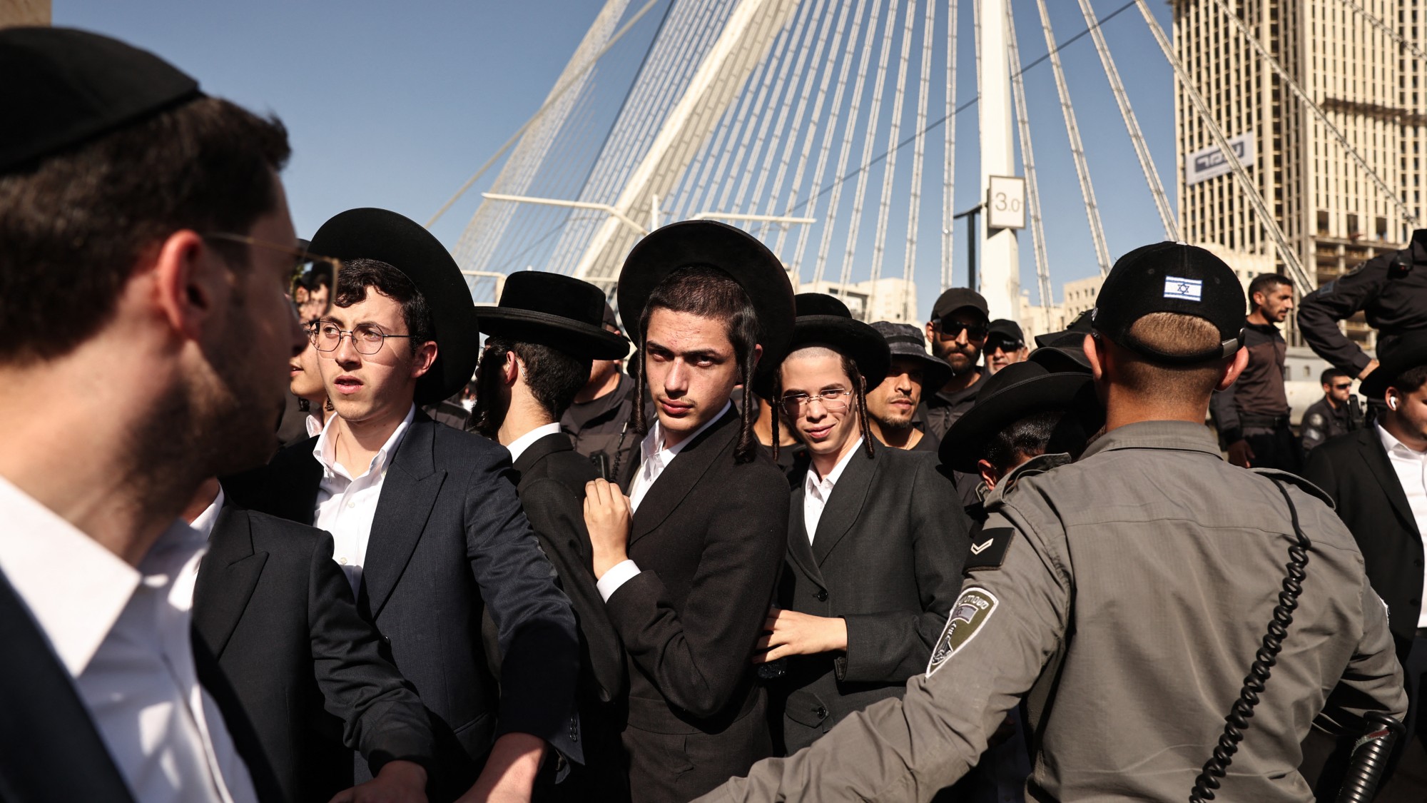 Orthodox Jewish protest against conscription